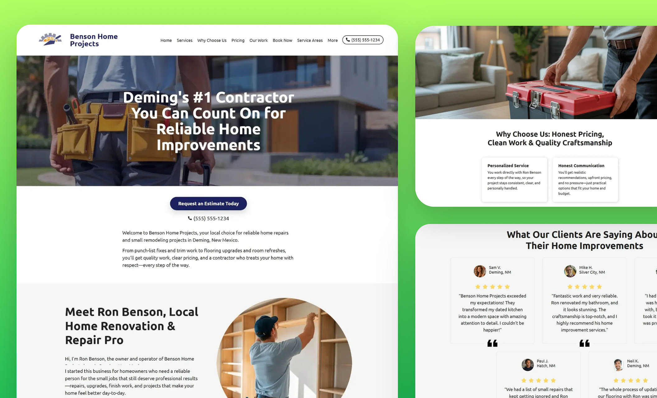 Best General Contractor Website Templates | Renovation & Remodeling ...