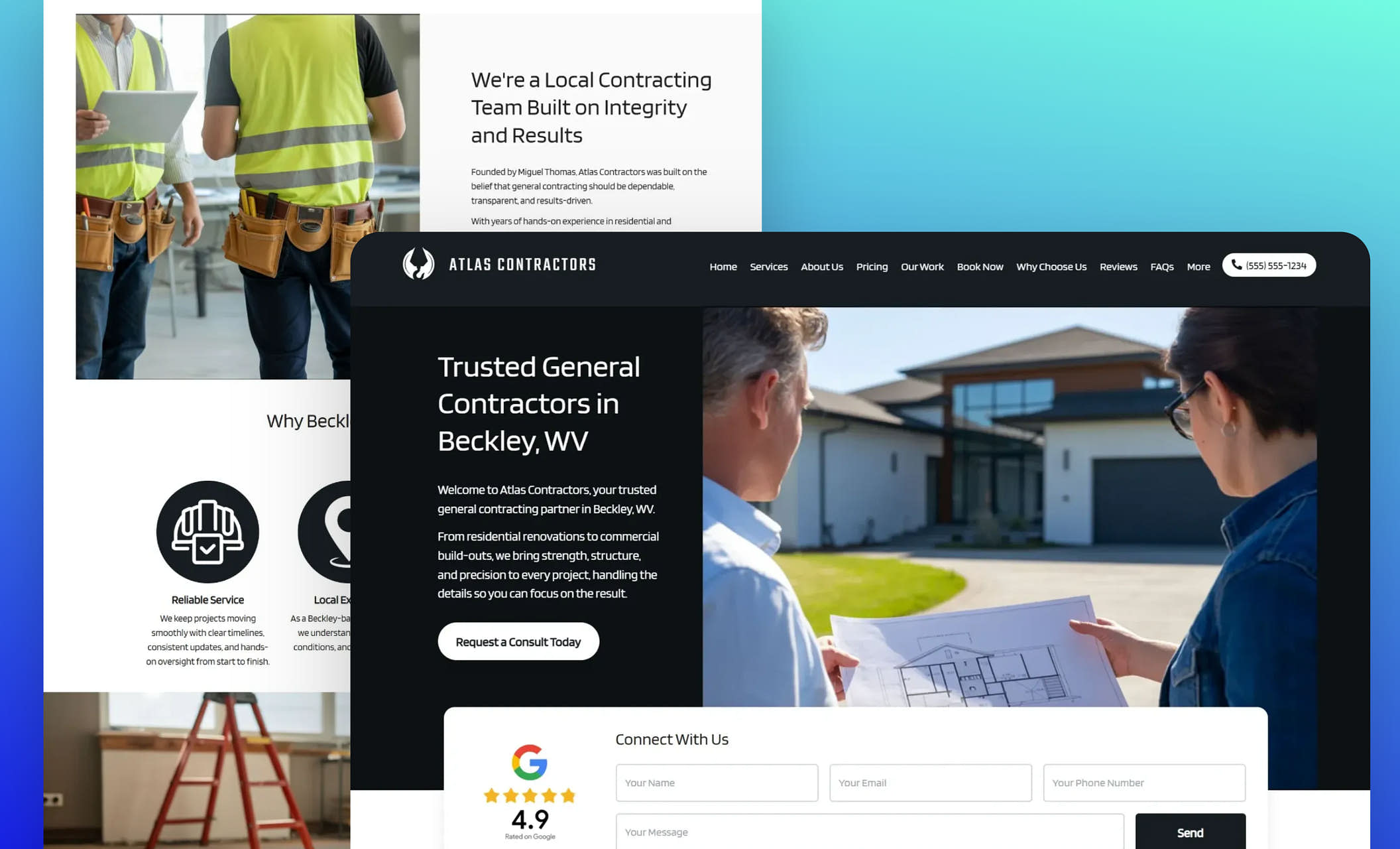 Best General Contractor Website Templates | Renovation & Remodeling ...