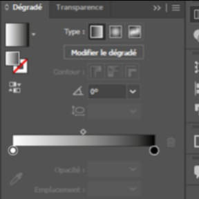 Créez un dégradé.