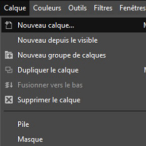 Créez un nouveau calque.