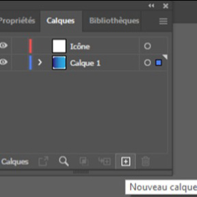 Créez un nouveau calque.