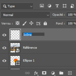 Créez un nouveau calque.