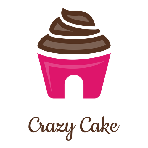 guirnalda descuento Hospitalidad Logos para negocios de cupcakes