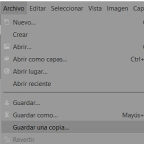Crea un archivo de guardado.