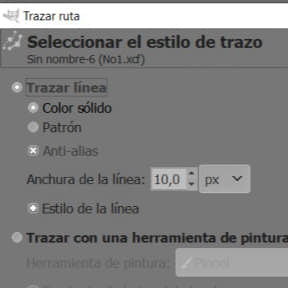 Crea un trazo para el ícono.
