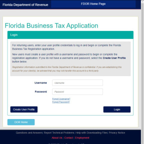 Create a state tax account with the Department of Revenue.