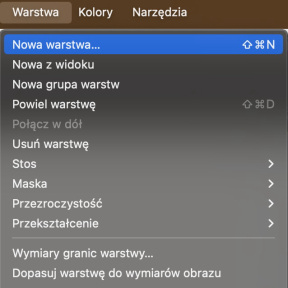 Dodaj nową warstwę.