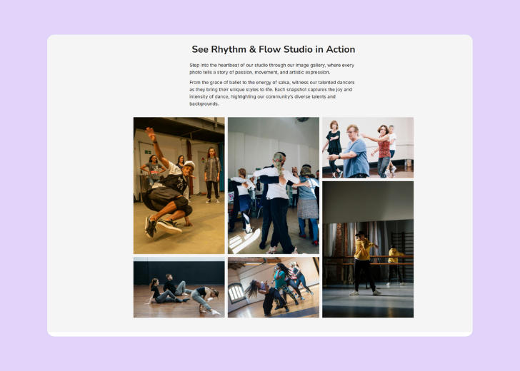 Gallery section titled 'Explore Our Stunning Home Remodeling Projects' with a gallery of 6 images of wooden-themed interior design in a masonry grid layout