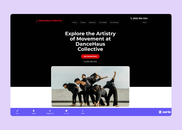 Screenshot of Zarla Editor's UI for selecting fonts and color palettes and uploading custom images