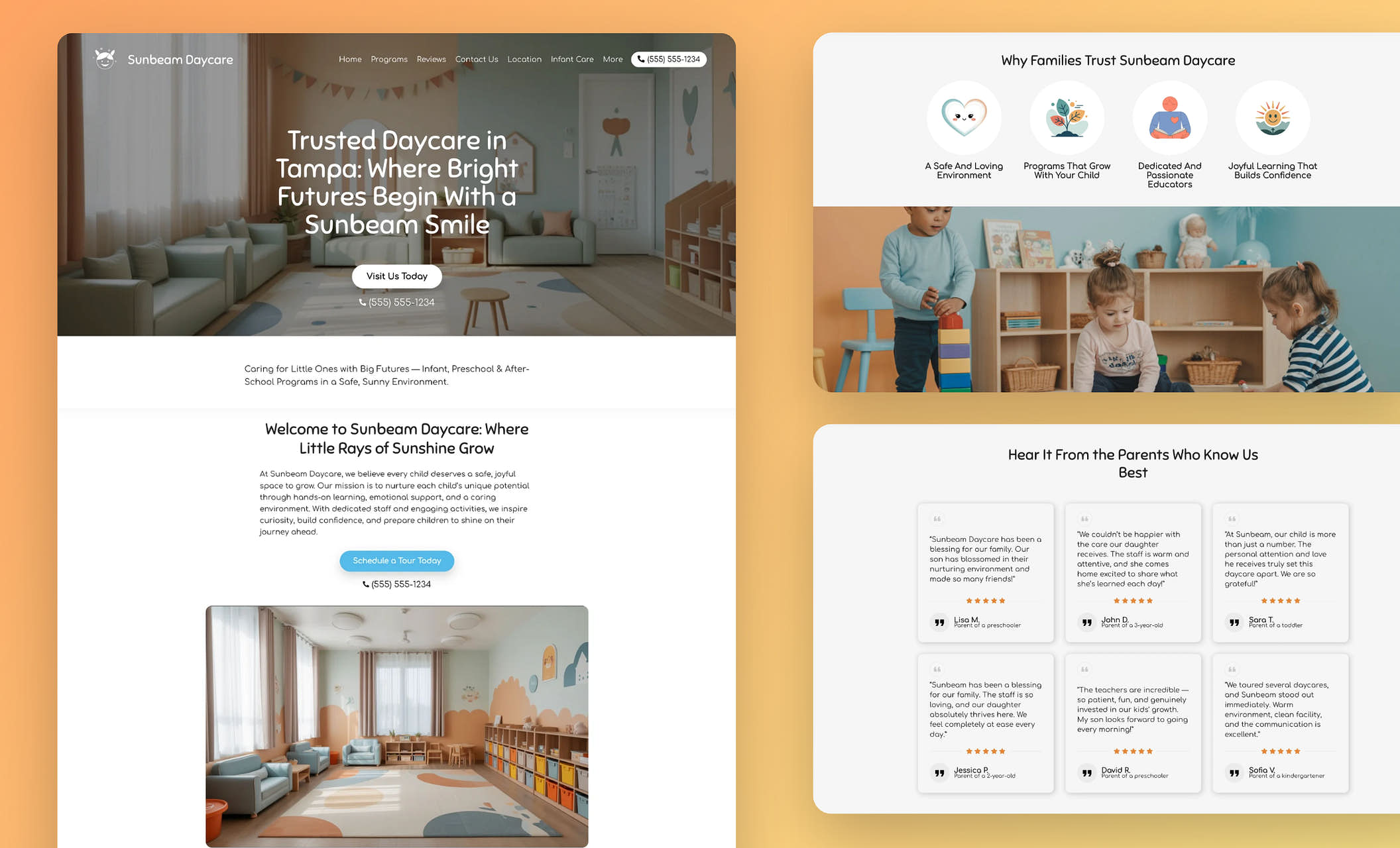 Best Daycare Website Designs & Templates Free Website Themes Zarla