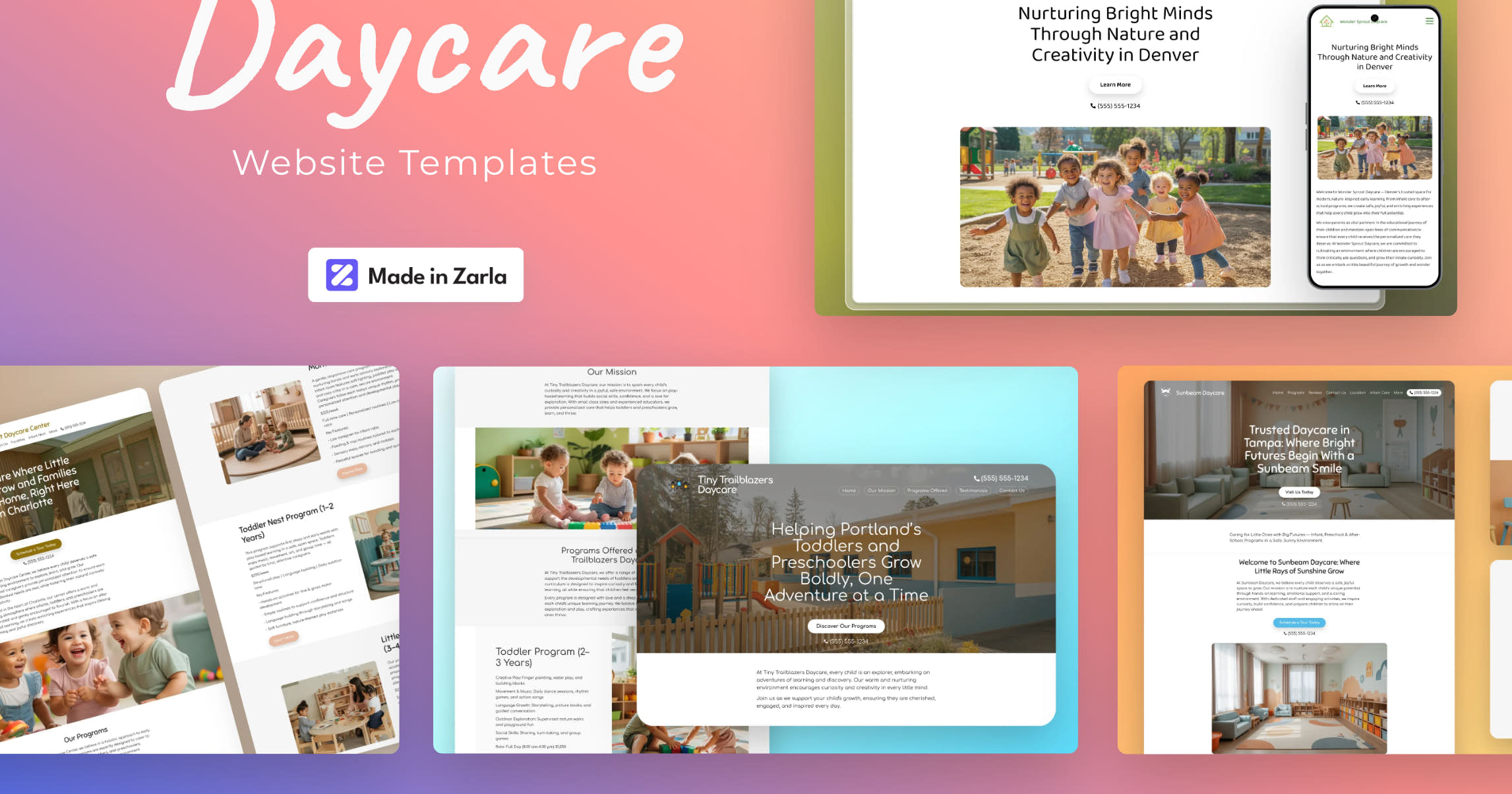 Best Daycare Website Designs & Templates Free Website Themes Zarla