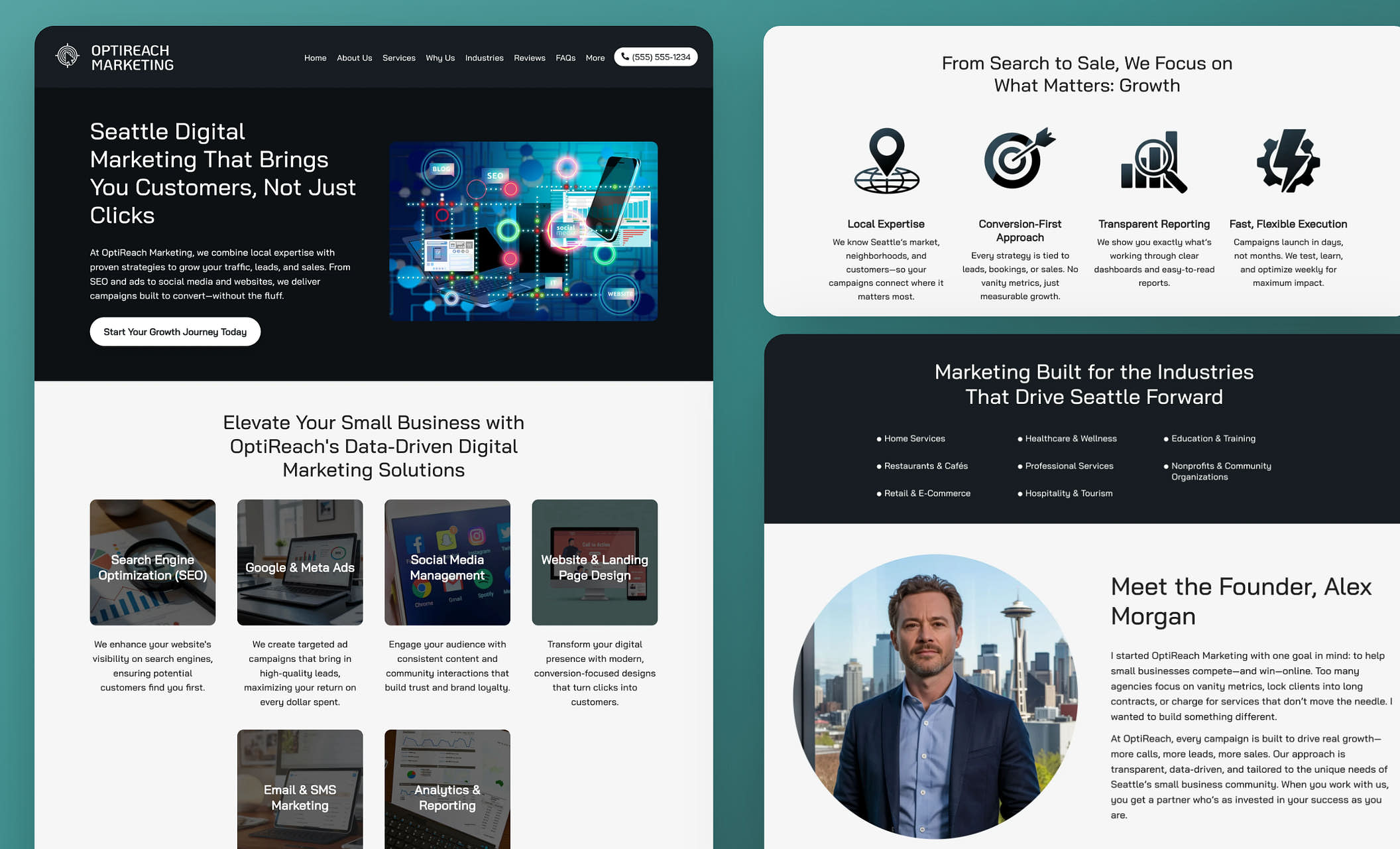 Best Digital Marketing & Advertising Website Templates Marketing