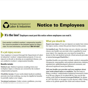 Display mandatory posters in your place of business.