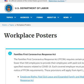 Display mandatory workplace posters.