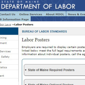 Display required labor posters.