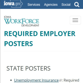 Display required posters.