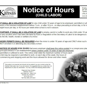 Display the mandatory posters in your workplace.