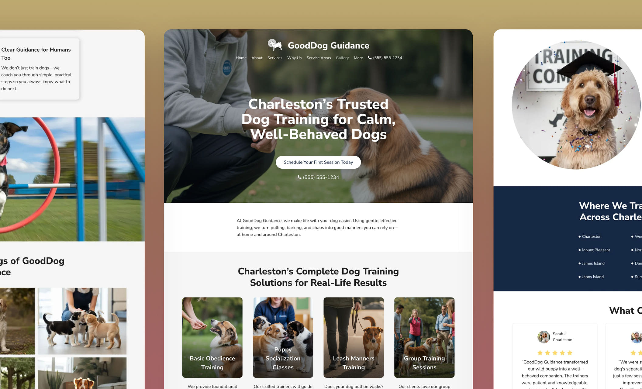 Free website templates for dog trainers and behaviorists
