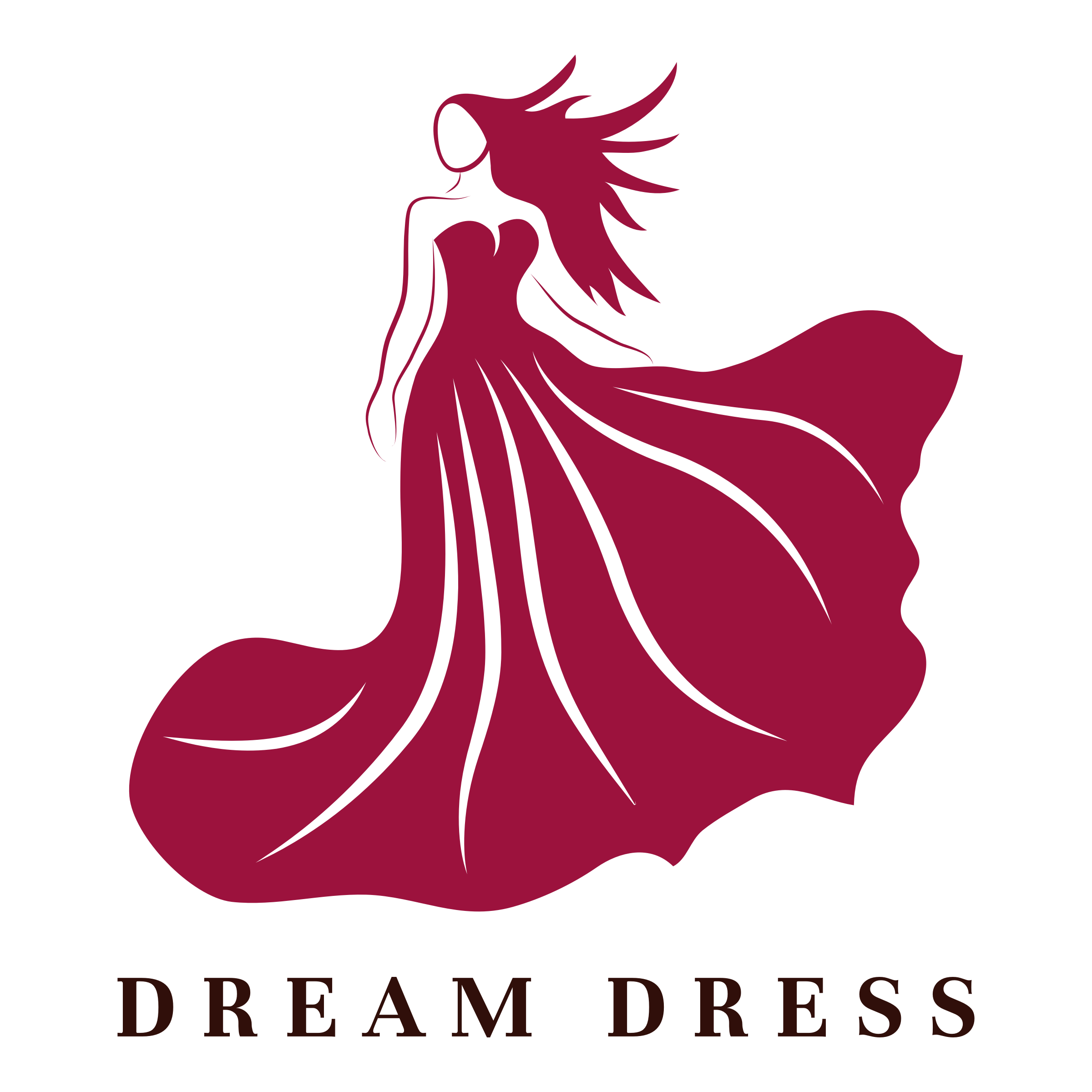Fashion Shop Logo - Red Dress and Clothes Hanger Logo Vector Set Design  Stock Vector - Illustration of clothing, black: 78173932