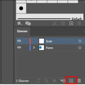 Erstellen Sie eine neue Ebene.