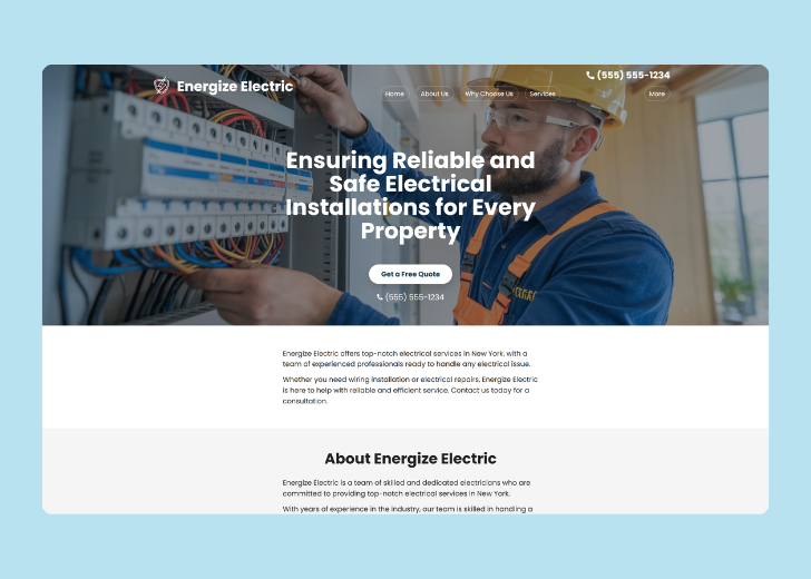 Revive Detailing landing page with the tagline 'Elevate the appearance and condition of your vehicle with Revive Detailing' with a picture of a shiny red car