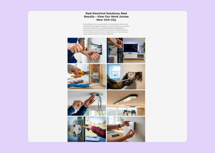 Gallery section titled 'Explore Our Stunning Home Remodeling Projects' with a gallery of 6 images of wooden-themed interior design in a masonry grid layout