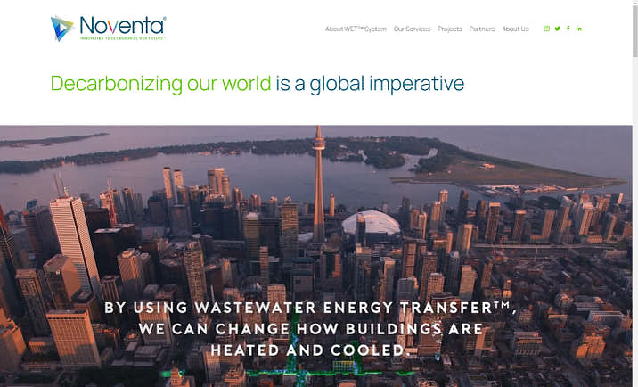 An example of an energy website.