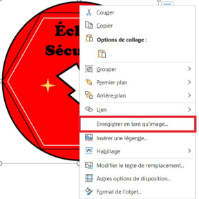 Enregistrez votre logo en tant qu'image.