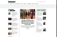 An example of an entertainment website.