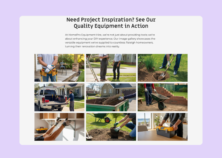 Gallery section titled 'Explore Our Stunning Home Remodeling Projects' with a gallery of 6 images of wooden-themed interior design in a masonry grid layout