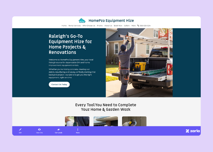 Screenshot of Zarla Editor's UI for selecting fonts and color palettes and uploading custom images