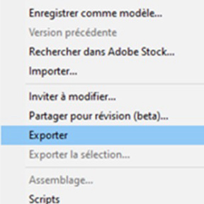 Exportez votre logo.