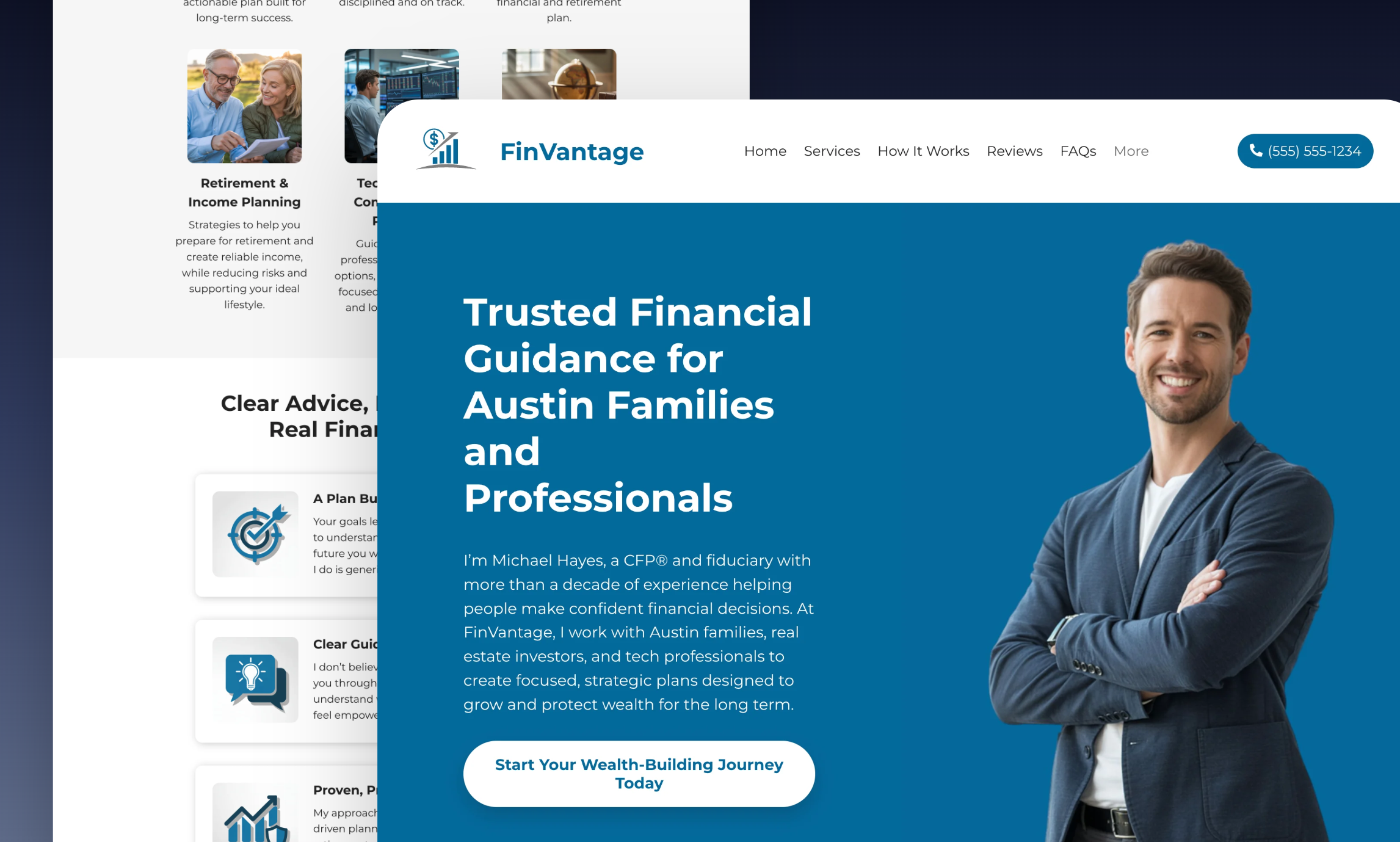 AI Financial Advisor Website Builder