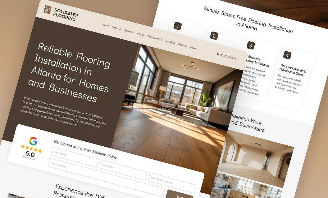 SolidStep Flooring Flooring Services Website Template