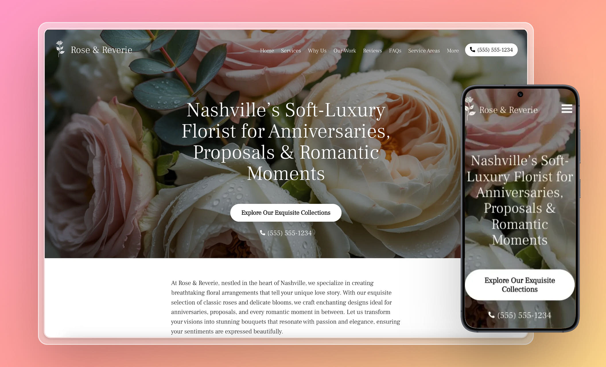 Florist Website Templates & Designs Themes for Flower Shops Zarla