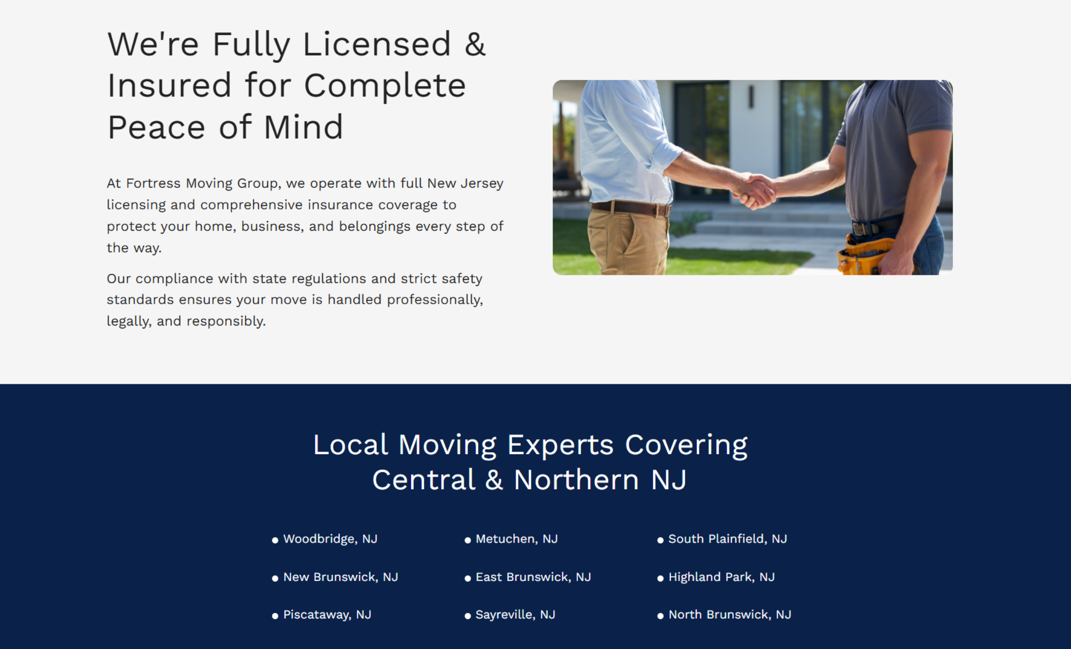 Detail screenshot of website template titled  