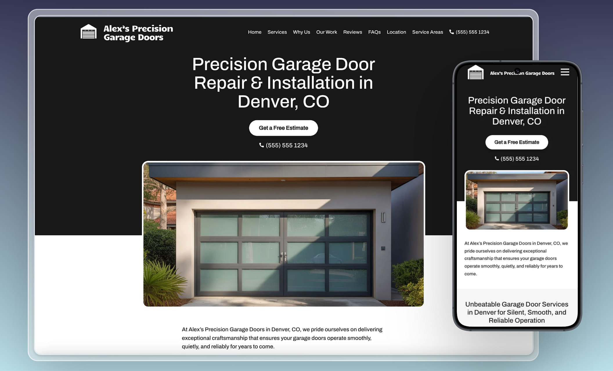 Best Garage Door Repair Website Templates Site Designs for Garage