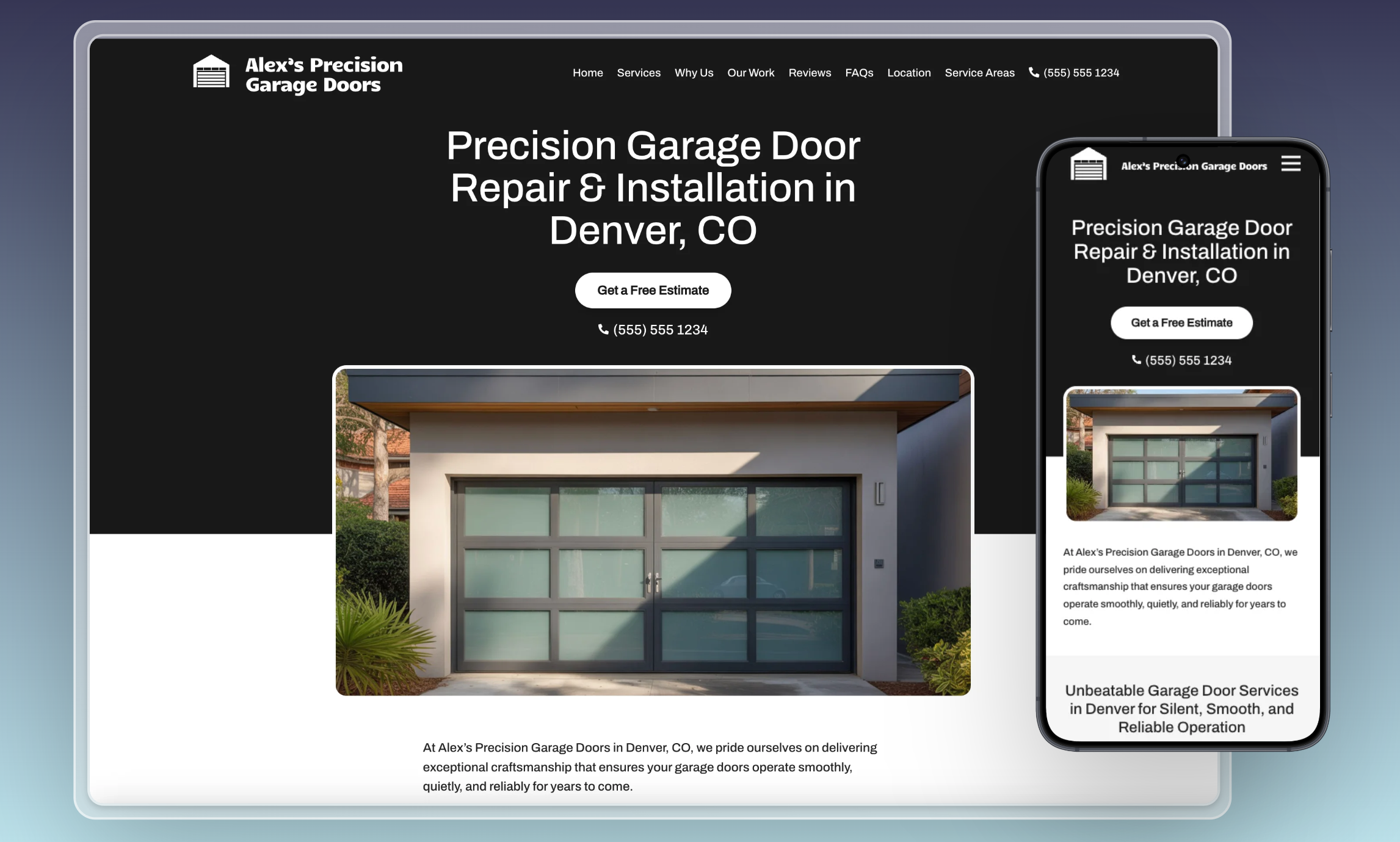 Garage Door Website Builder
