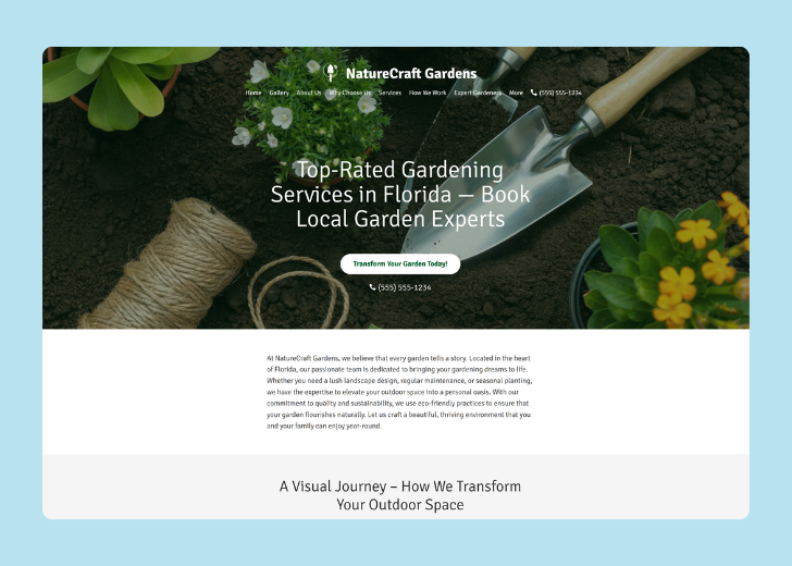 Revive Detailing landing page with the tagline 'Elevate the appearance and condition of your vehicle with Revive Detailing' with a picture of a shiny red car