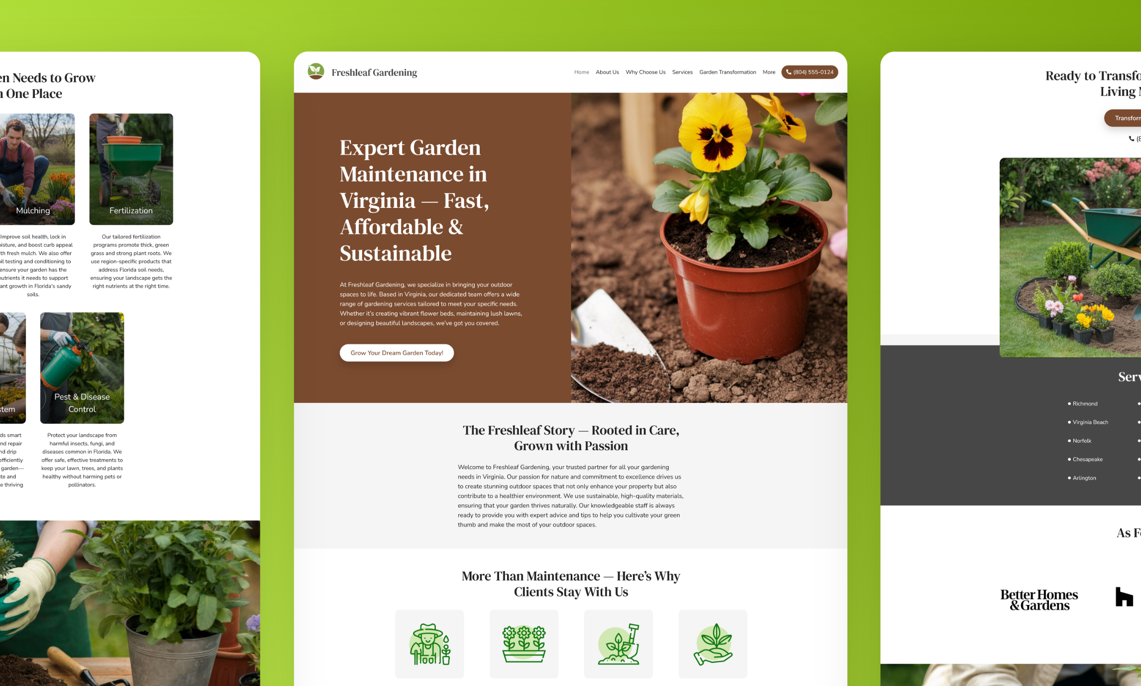 Gardening Website Builder