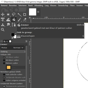Selecteer 'Kleurverloop tool'