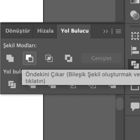Gölgeyi simgenin çevresine sığdırın.
