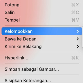 Kelompokkan elemen-elemennya.