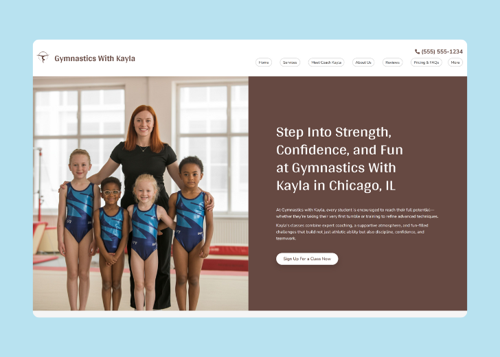 Revive Detailing landing page with the tagline 'Elevate the appearance and condition of your vehicle with Revive Detailing' with a picture of a shiny red car