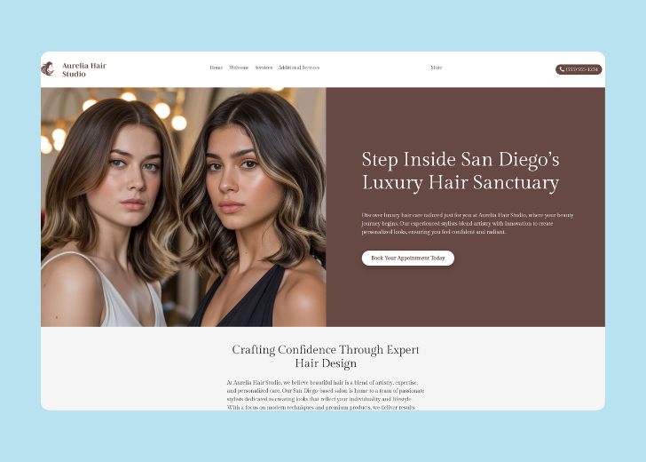 Revive Detailing landing page with the tagline 'Elevate the appearance and condition of your vehicle with Revive Detailing' with a picture of a shiny red car