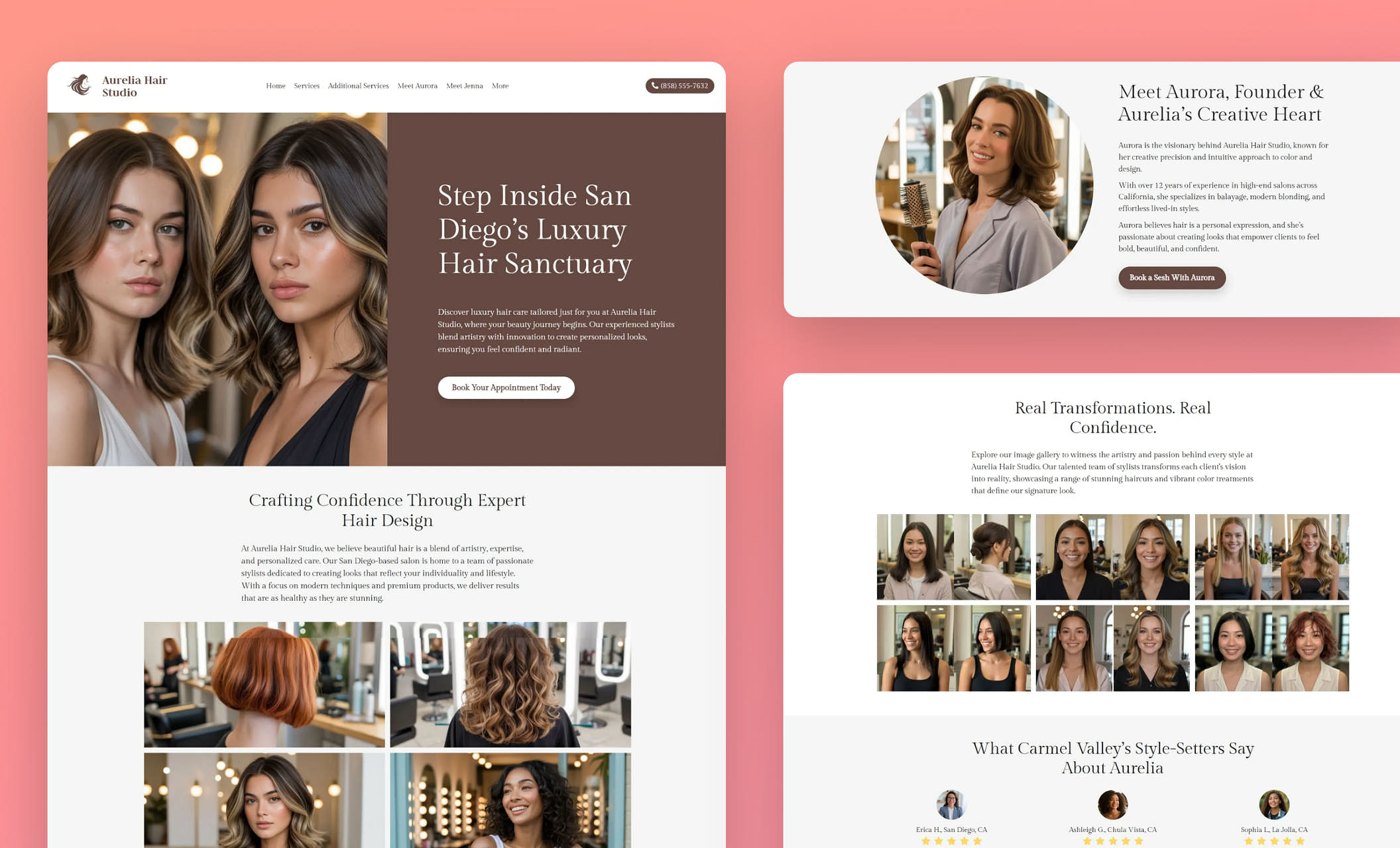 Top Hair Salon Website Templates for 2025 | Create a Free Beauty Site ...