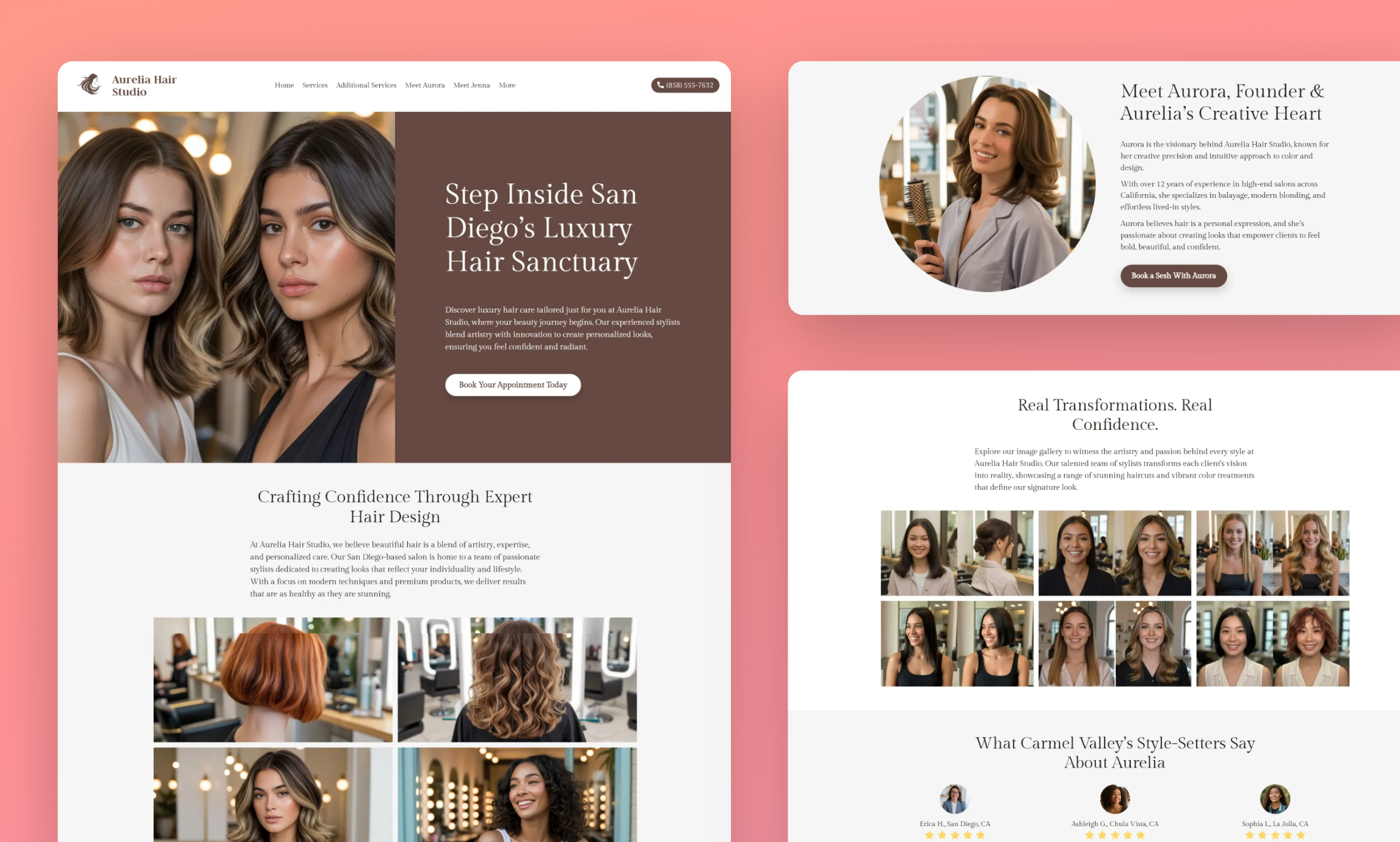 Hair Salon Website Builder