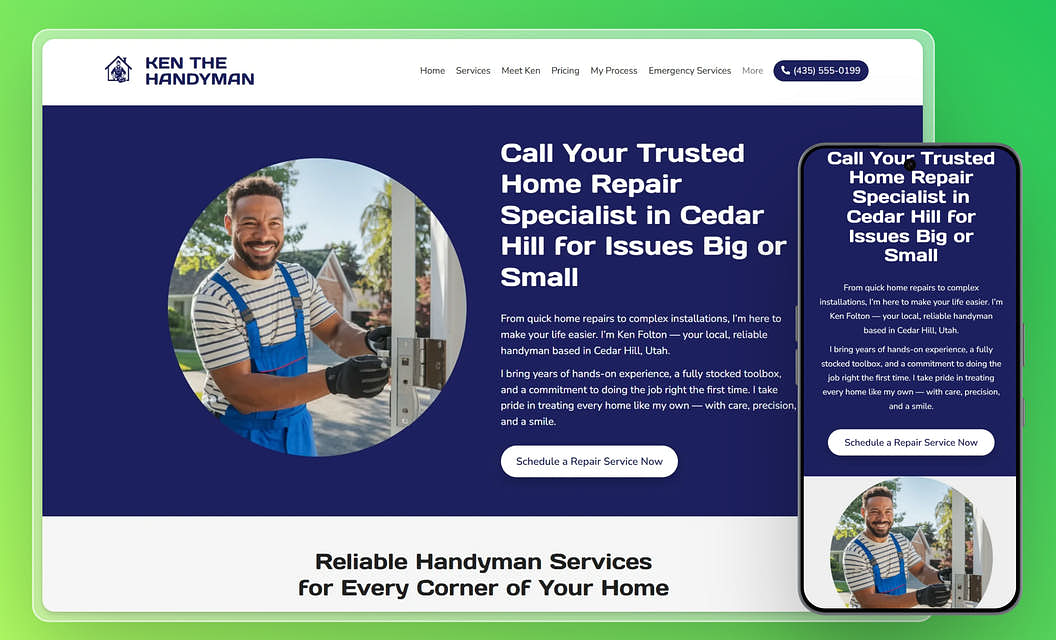 Ken The Handyman - Handyman Website Template