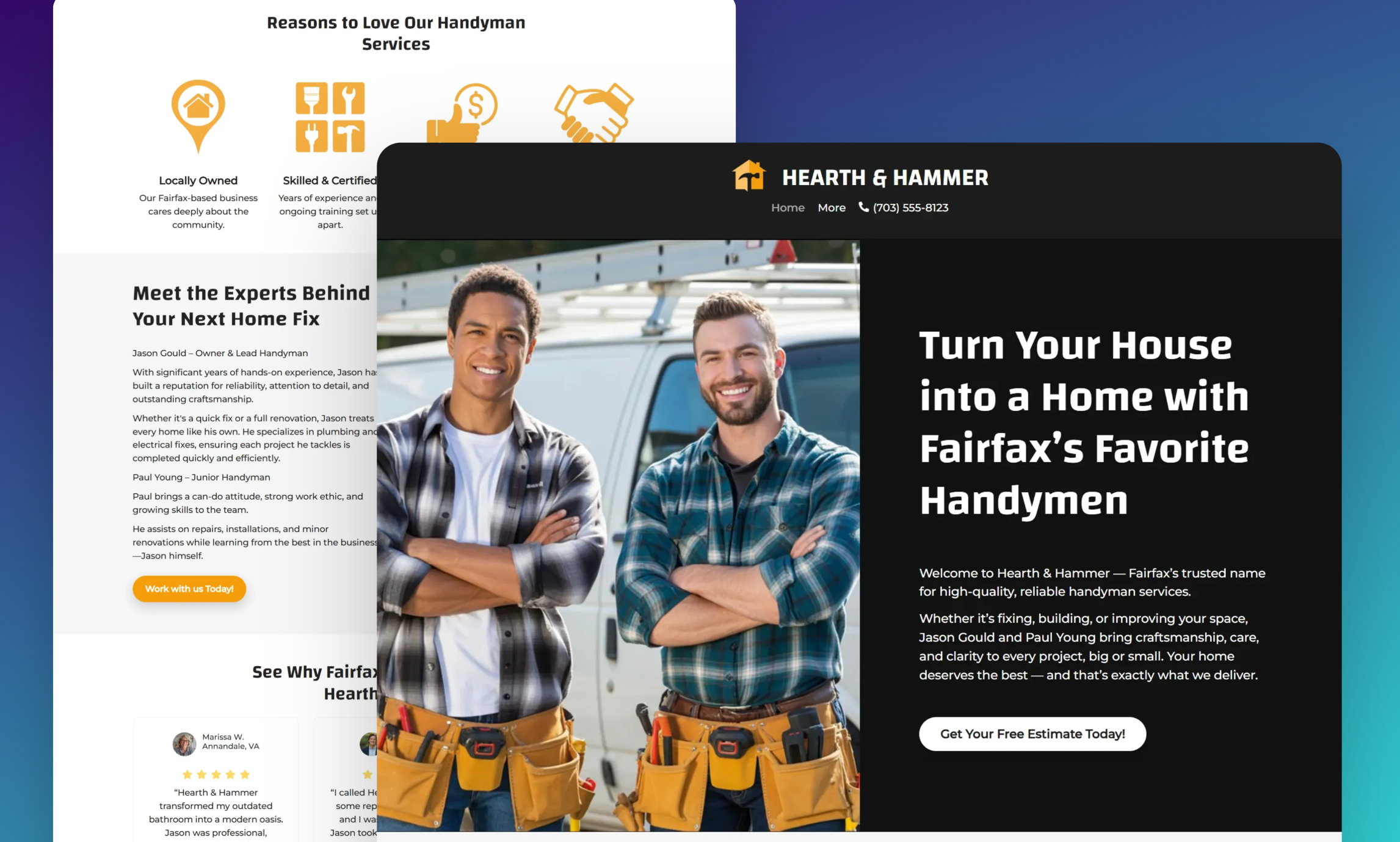 Handyman Website Builder