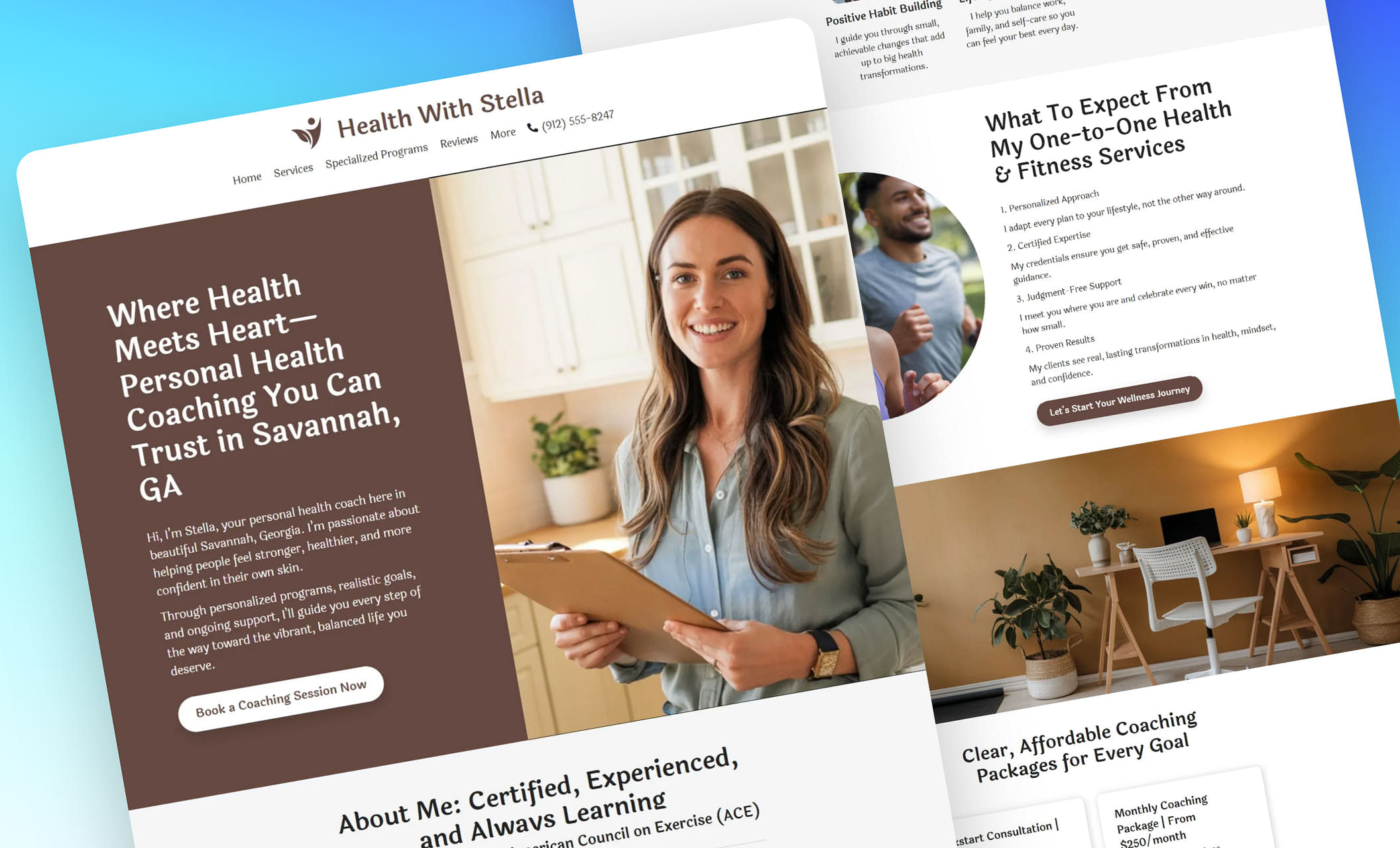 Best Health Coach & Nutrition Website Templates Health & Wellness